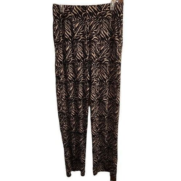Magic Pantz One Size Neutral Zebra Print Pants NWOT - Picture 1 of 10